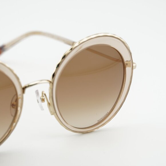 Missoni MIS 0033/S 05BD HA Sunglasses Gold/Sand Round Frame, Brown Lenses